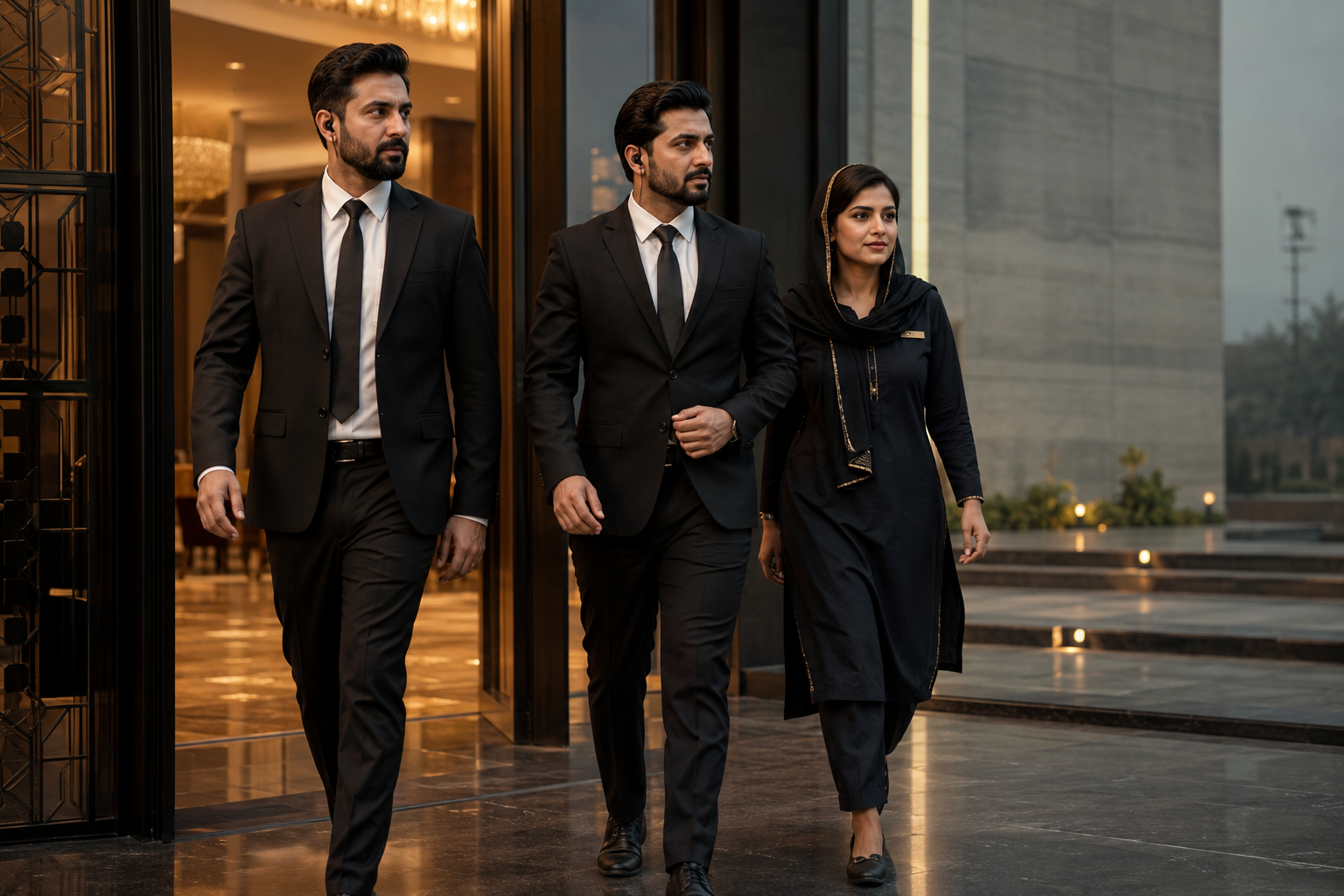 Pakistani professional security and usher team